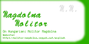 magdolna molitor business card